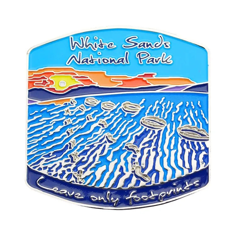 White Sands National Park Magnet - Footprints