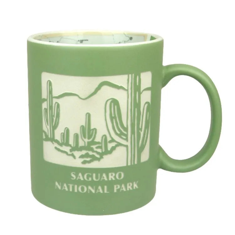 Saguaro National Park Map Mug | WNP - Shop National Parks