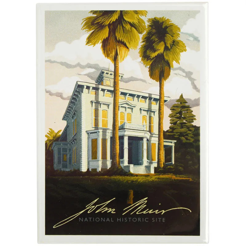 John Muir National Hist. Site Magnet - Illustration