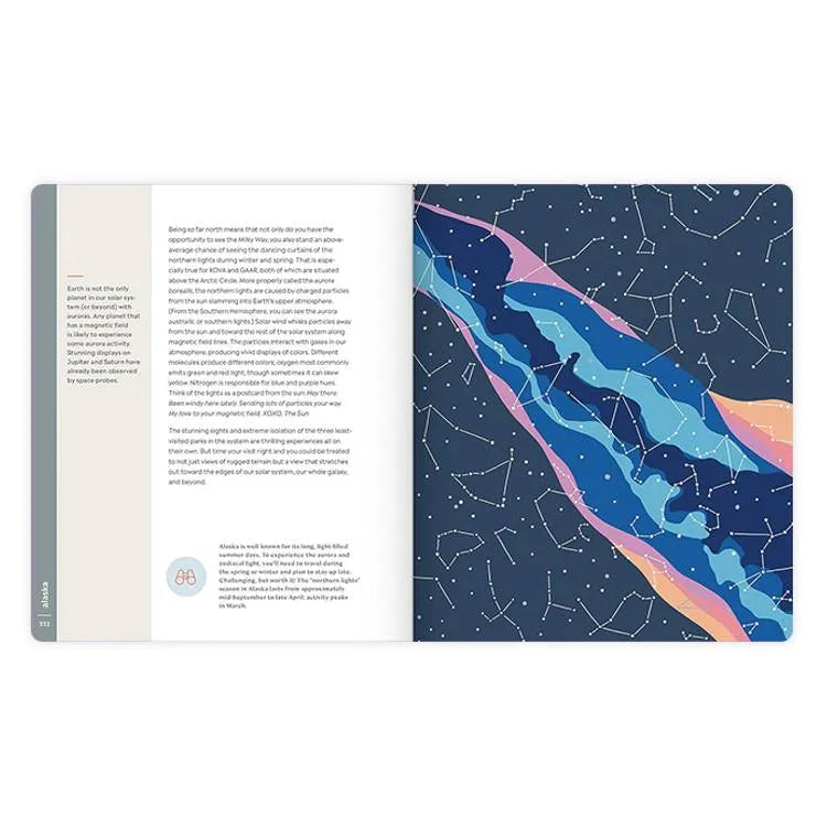 Scenic Science page on the night sky