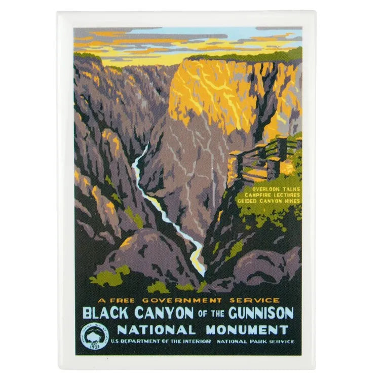 Black Canyon of the Gunnison National Park Magnet - WPA Style