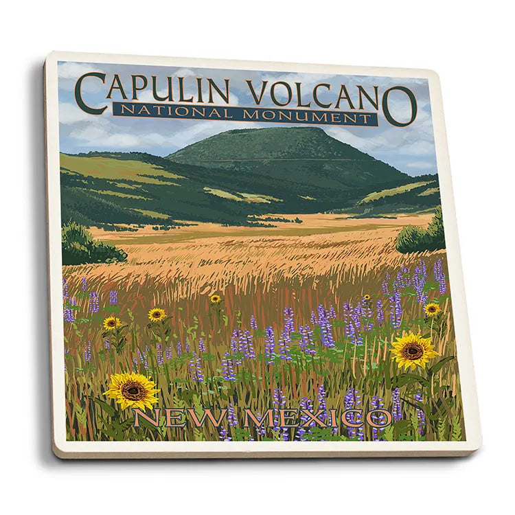 Capulin Volcano National Monument Coaster - Flowers