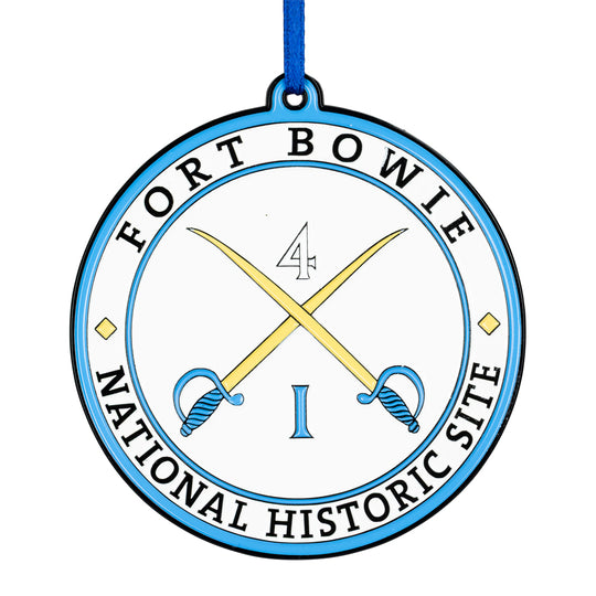 Fort Bowie National Historic Site Metal Ornament on a white background