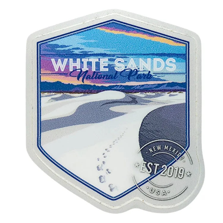 White Sands National Park Sticker - Footprints Badge