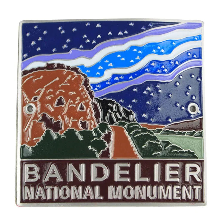 Bandelier National Monument Hiking Stick Medallion - Night Sky