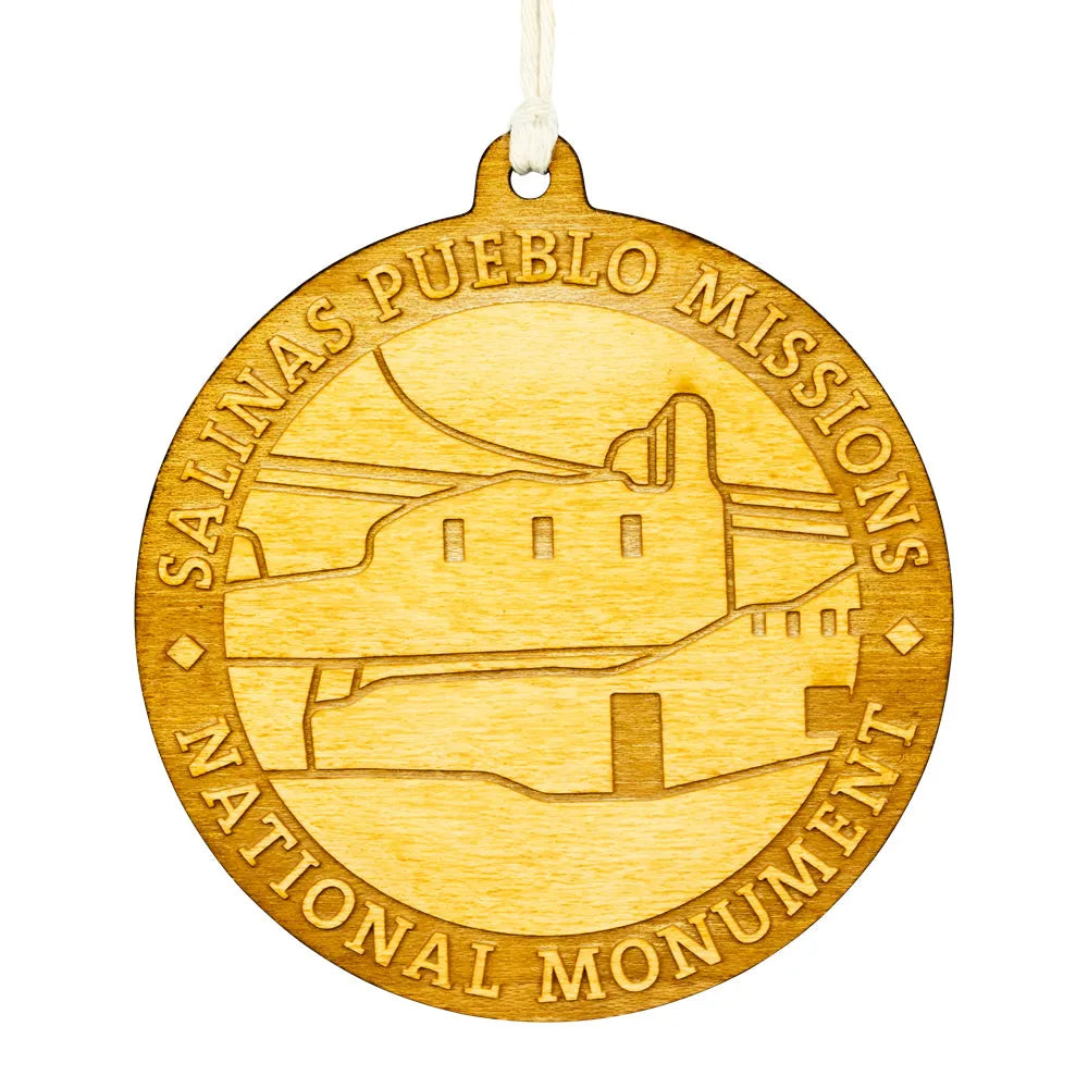Salinas Pueblo Missions National Monument Wood Ornament on a white background