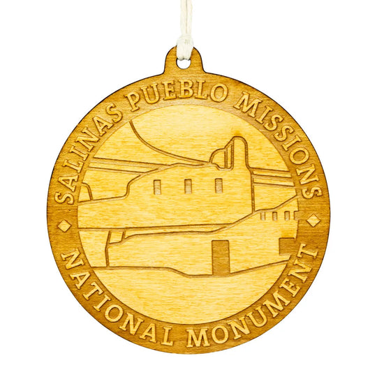 Salinas Pueblo Missions National Monument Wood Ornament on a white background