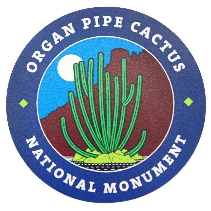 Organ Pipe Cactus National Monument Sticker - Round Logo