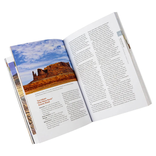 Arizona’s Scenic Roads and Hikes by Roger Naylor interior page about Flat Mesa Rock