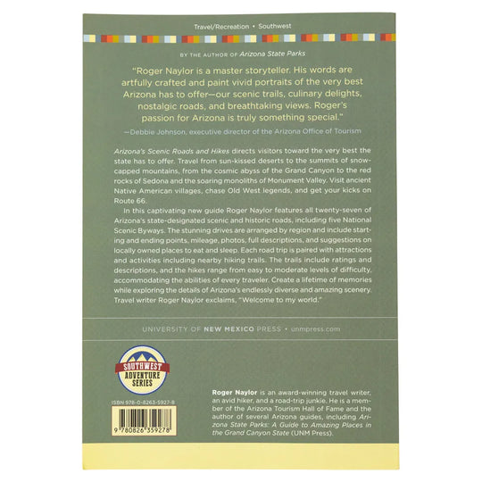 Arizona’s Scenic Roads and Hikes by Roger Naylor back cover