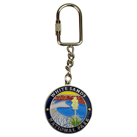 White Sands National Park Keychain - Round Logo