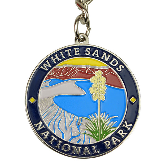 White Sands National Park Keychain - Round Logo