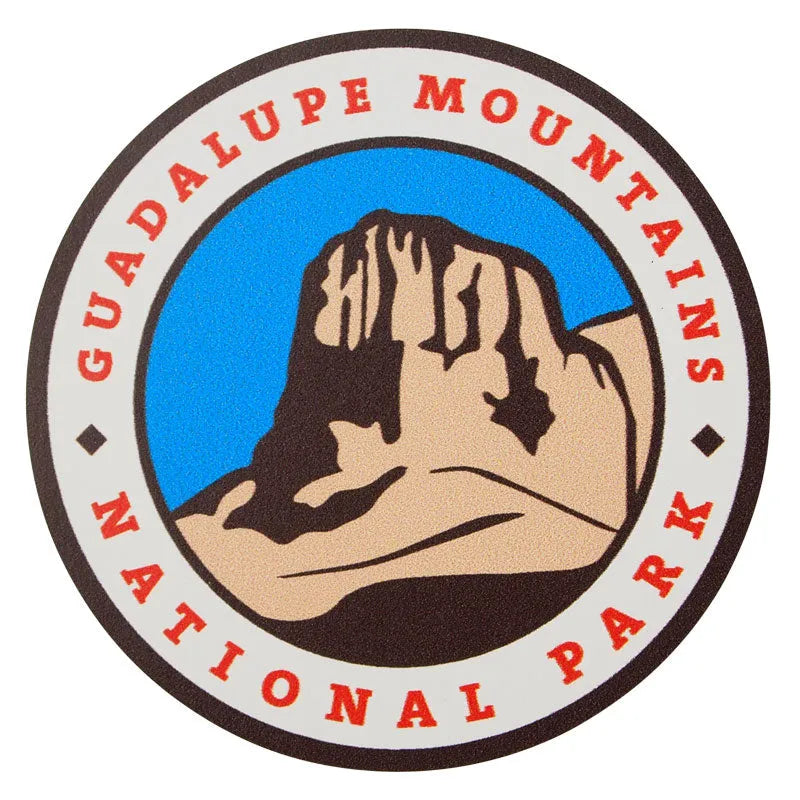 Guadalupe Mountains National Park Sticker - Round Logo