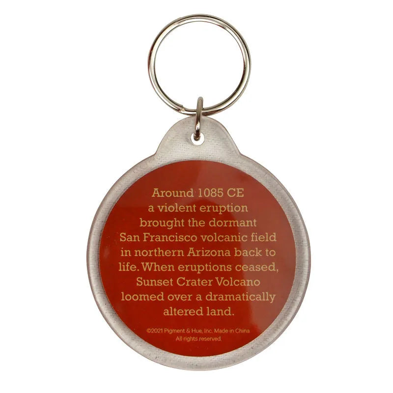 Volcano Keychain Sunset Crater Volcano National Monument Keychain | WNP