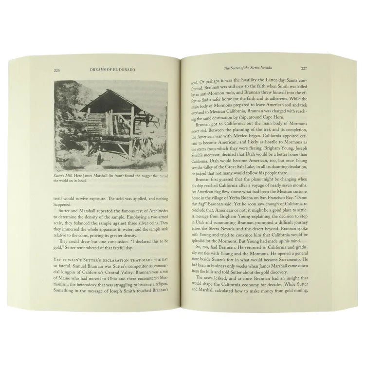 Interior pages of the book Dreams of El Dorado by H.W. Brands