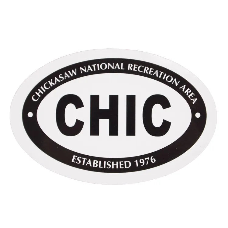 Chickasaw National Rec. Area Sticker - Mini Oval