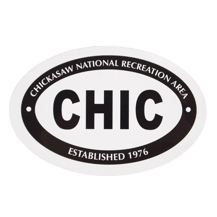 Chickasaw National Rec. Area Sticker - Euro Oval