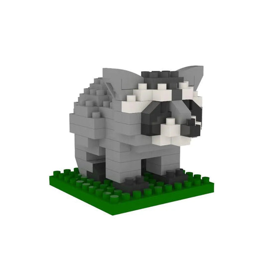 Wildlife Mystery Mini Block Set Option 11 - Raccoon 