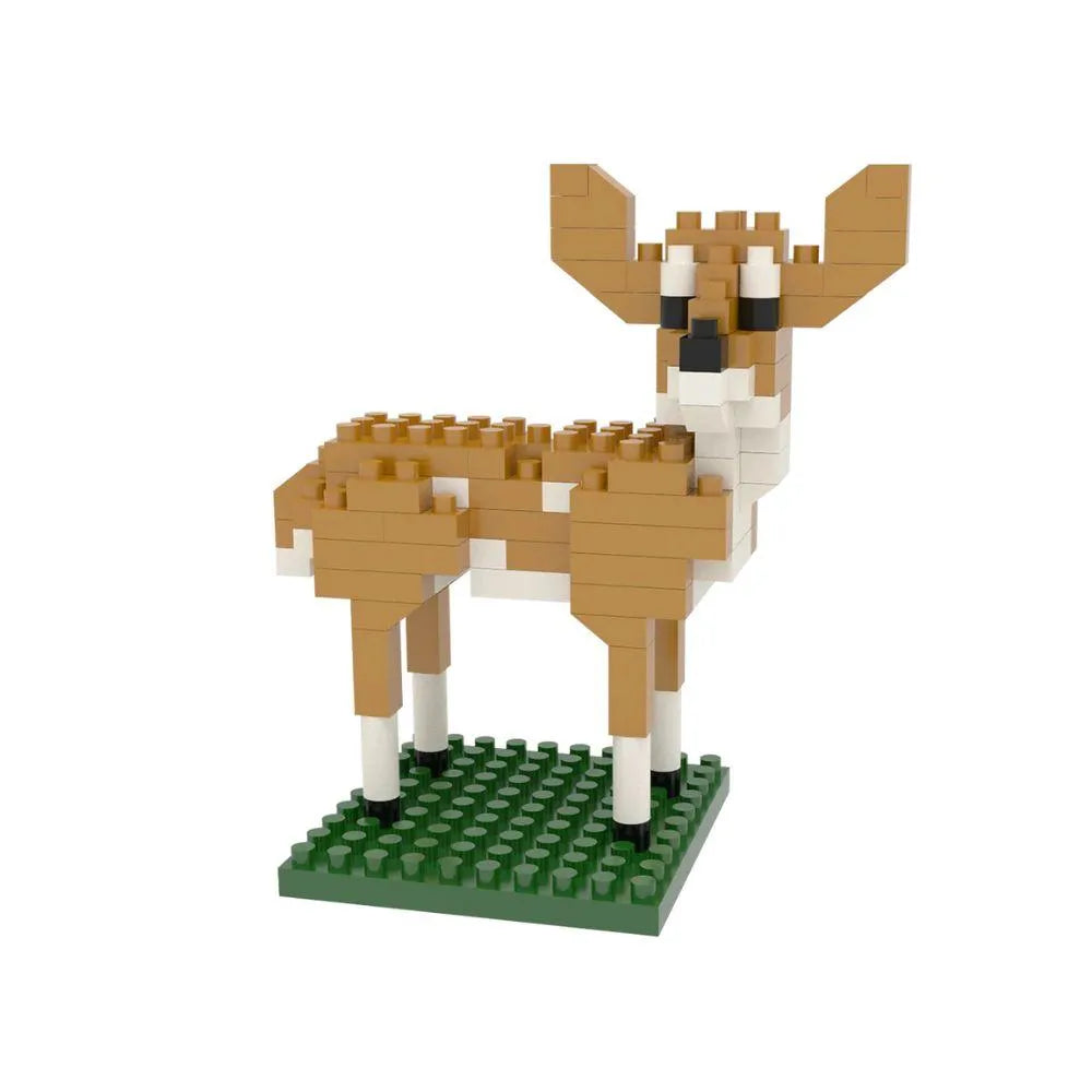 Wildlife Mystery Mini Block Set Option 3 - White-tailed deer fawn