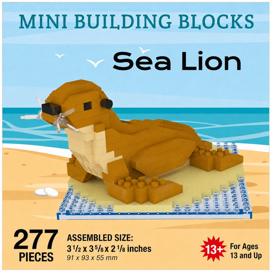 Box-style product graphic for a Mini Building Blocks &