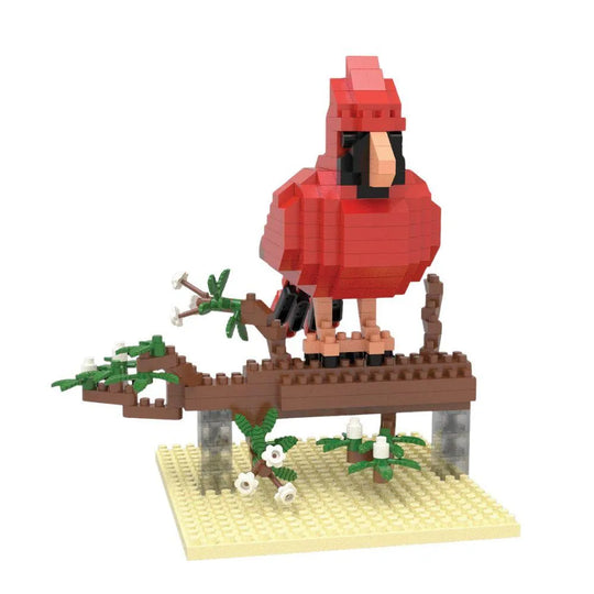 Northern Cardinal Mini Block Set