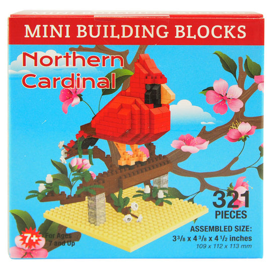 Northern Cardinal Mini Block Set