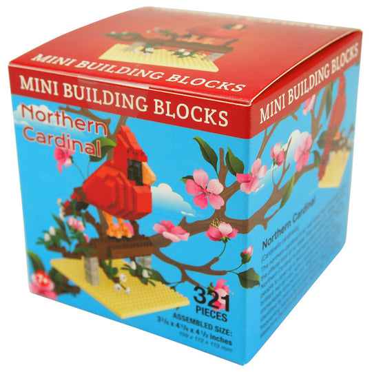 Northern Cardinal Mini Block Set