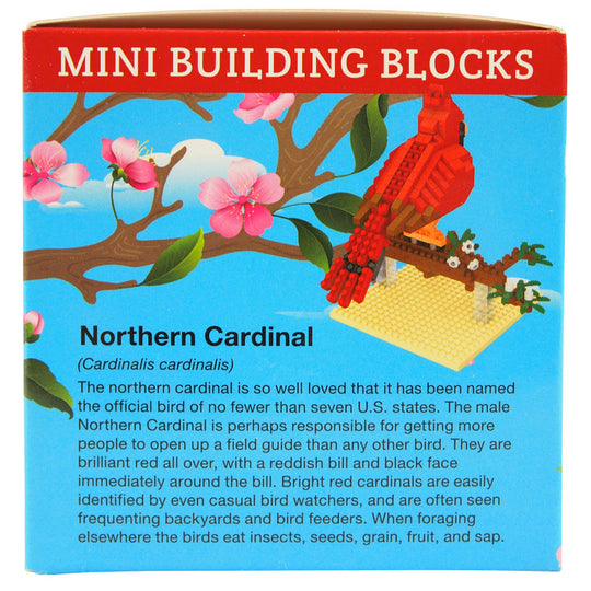 Northern Cardinal Mini Block Set