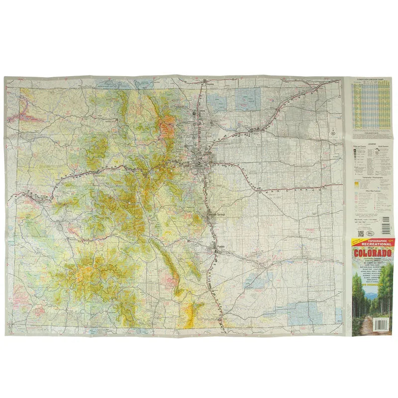 Colorado Topographic Recreational Map