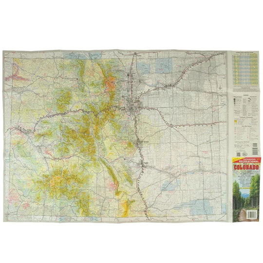 Colorado Topographic Recreational Map