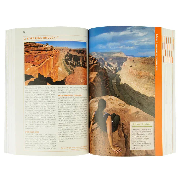 Interior pages of National Park guide about the Colorado River