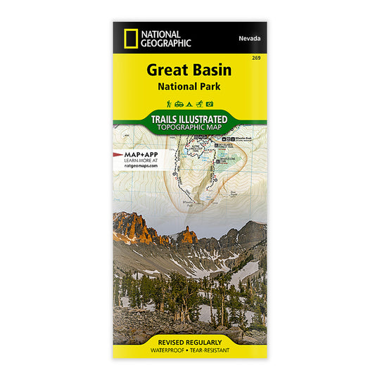 National Geographic Great Basin National Park Map