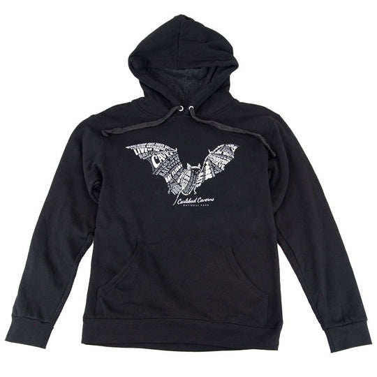 Carlsbad Caverns National Park Bat Typography Hoodie