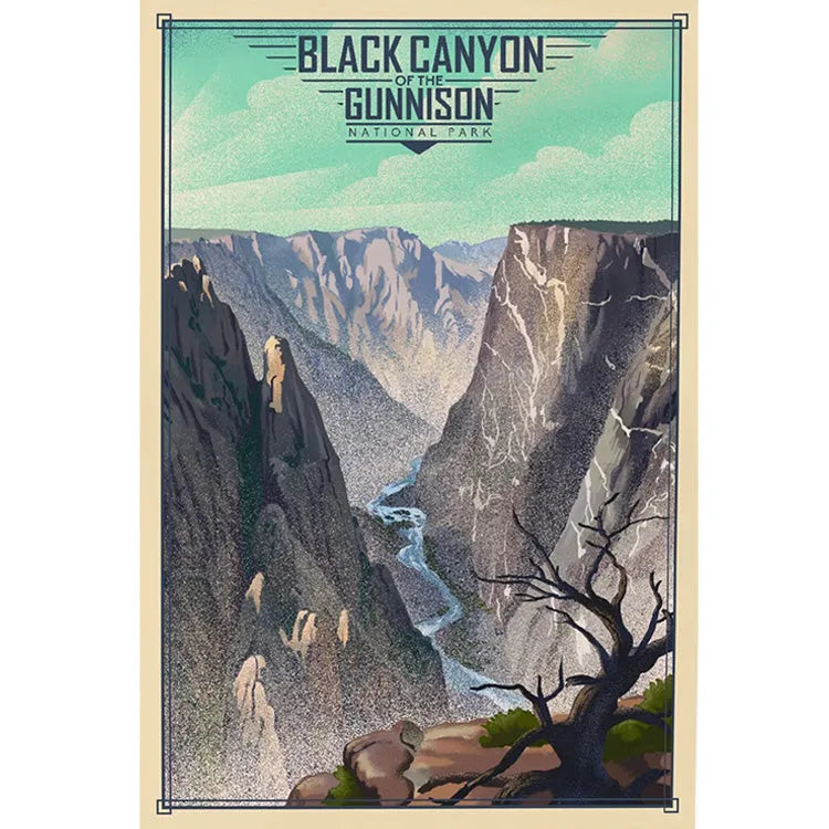 Black Canyon of the Gunnison National Park Vintage Print