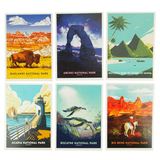 National Parks Postcard Set - Natural Wonders