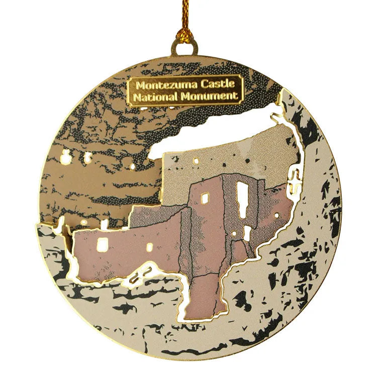 Montezuma Castle National Monument 3D Metal Ornament