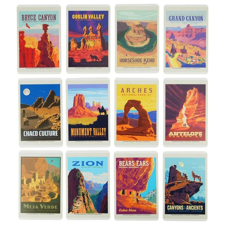 12 Individual ADG Grand Circle National Park Stickers