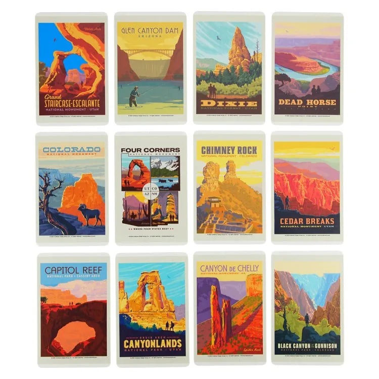 12 More Individual ADG Grand Circle National Park Stickers