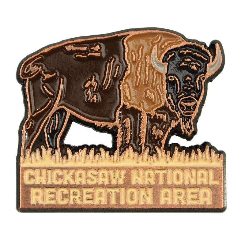 Chickasaw National Rec. Area Pin - Bison