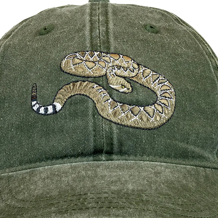 Western Diamondback Rattlesnake Embroidery Detail