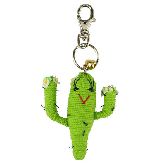 String Doll Keychain - Blossom Saguaro