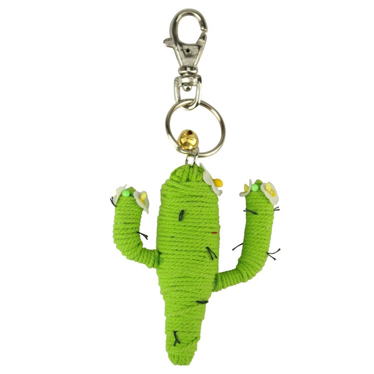 String Doll Keychain - Blossom Saguaro