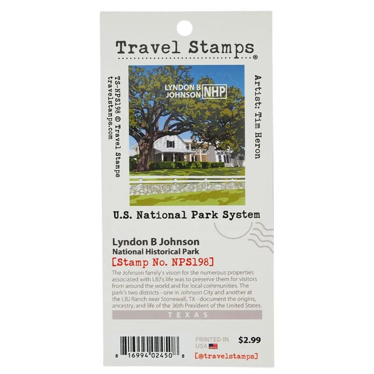 Lyndon B. Johnson National Hist. Park Travel Stamp