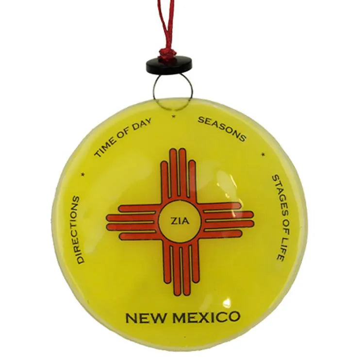 Zia Sun Recycled Glass Ornament