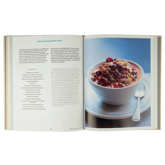 Interior page with recipe for chocolate bison chili
