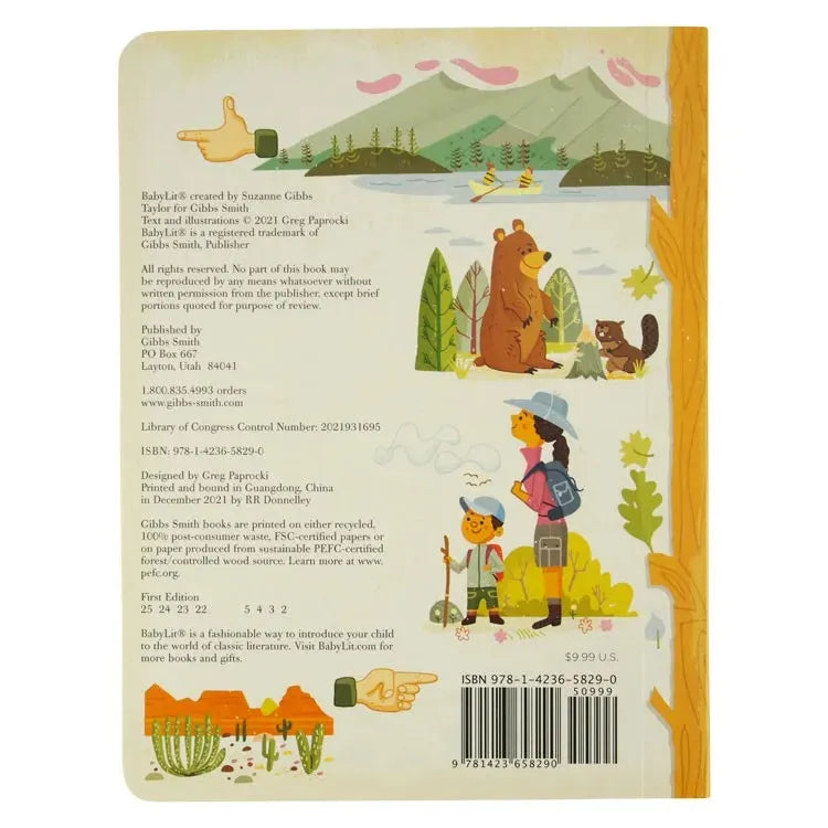 B Is for Bison: A National Parks Primer by Greg Paprocki back cover