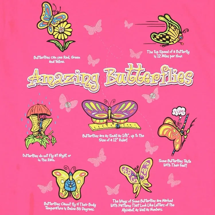 Amazing Butterflies Youth T-Shirt Close Up