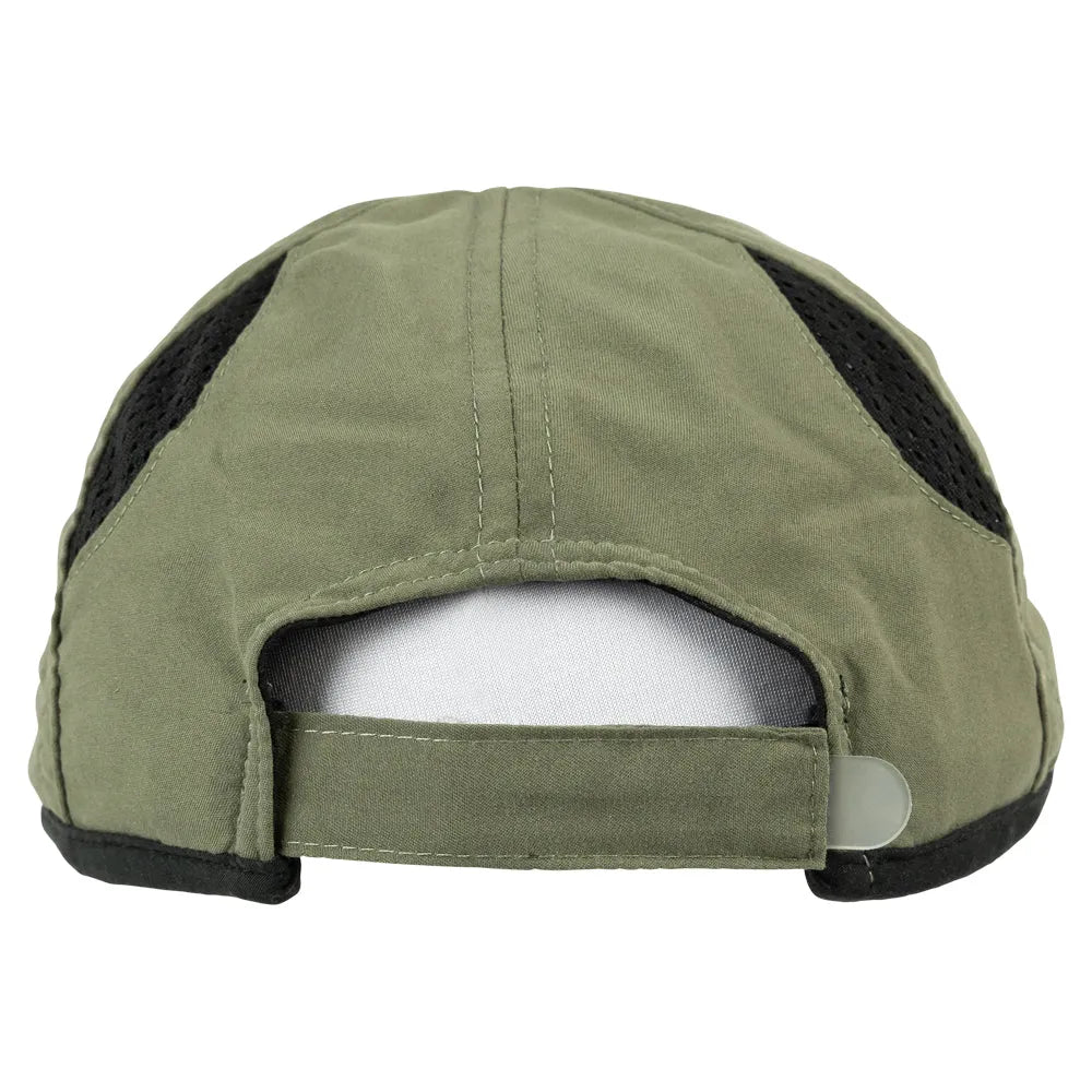Guadalupe Mountains National Park Performance Cap green with black trim back view