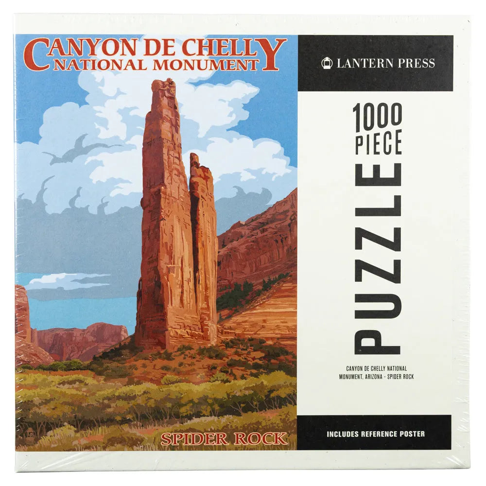 Canyon De Chelly National Monument Puzzle - Spider Rock box front view