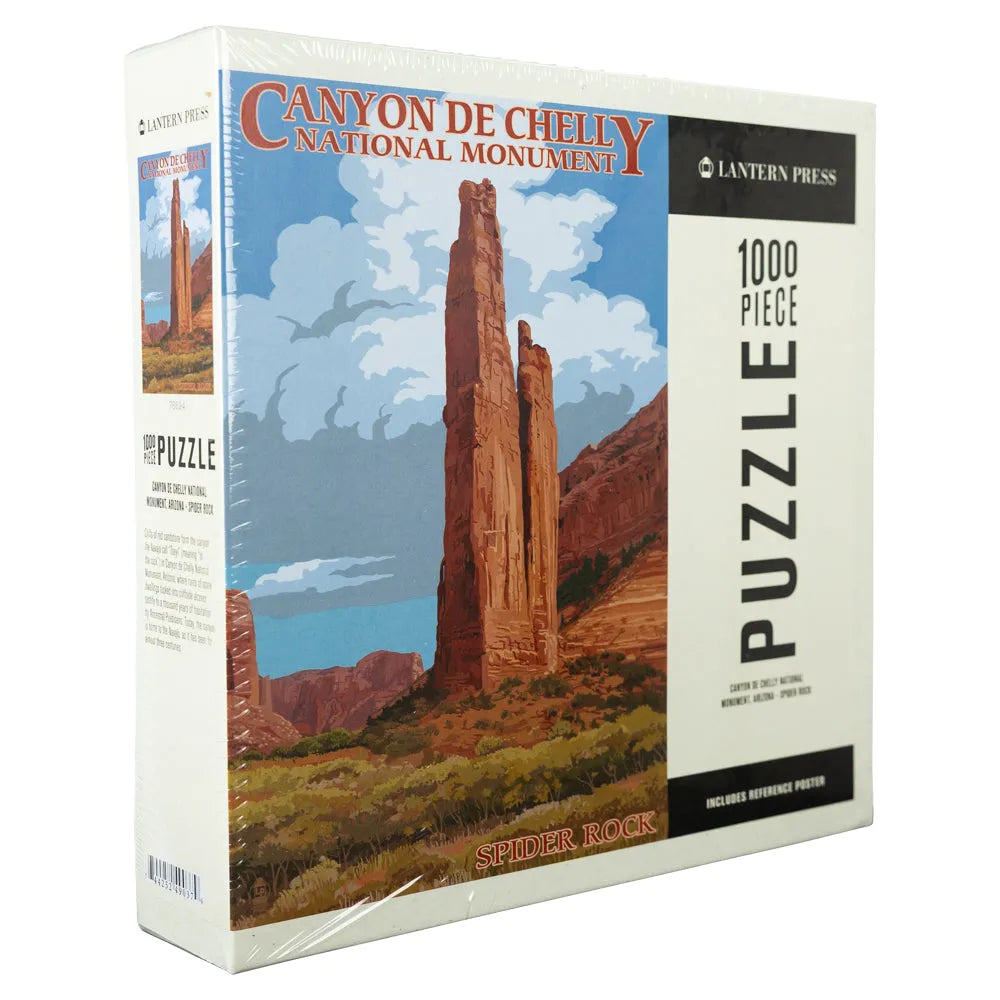 Canyon De Chelly National Monument Puzzle - Spider Rock box facing left